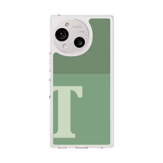 Slim Protection Case［ Original - initial two tone - T green ］