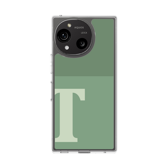 Slim Protection Case［ Original - initial two tone - T green ］