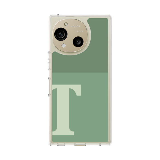 Slim Protection Case［ Original - initial two tone - T green ］