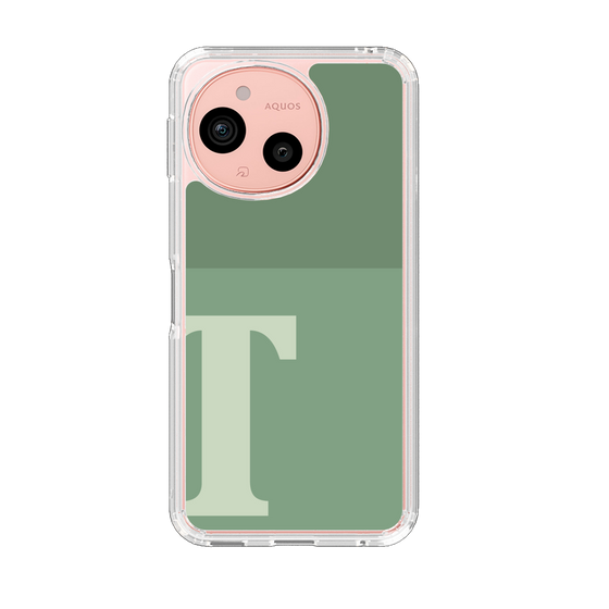 Slim Protection Case［ Original - initial two tone - T green ］