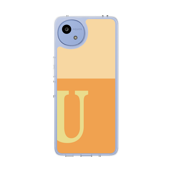 Slim Protection Case［ Original - initial two tone - U orange ］