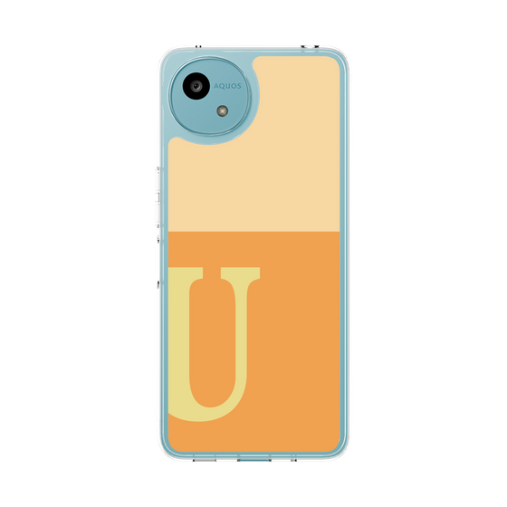Slim Protection Case［ Original - initial two tone - U orange ］