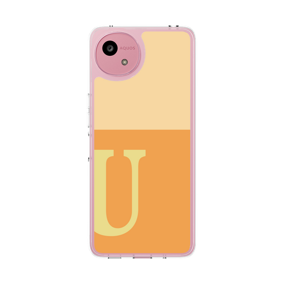 Slim Protection Case［ Original - initial two tone - U orange ］
