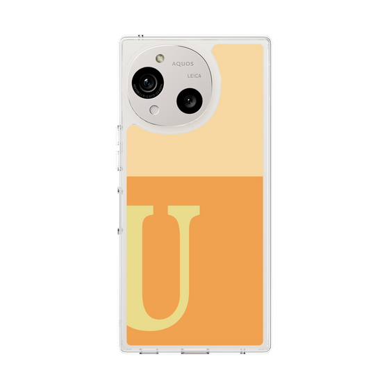 Slim Protection Case［ Original - initial two tone - U orange ］