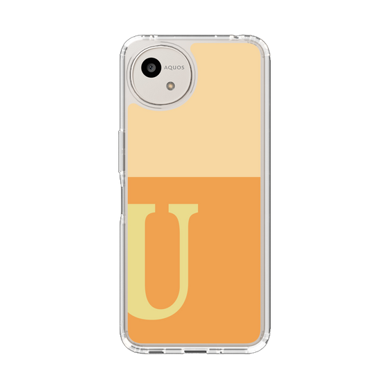 Slim Protection Case［ Original - initial two tone - U orange ］