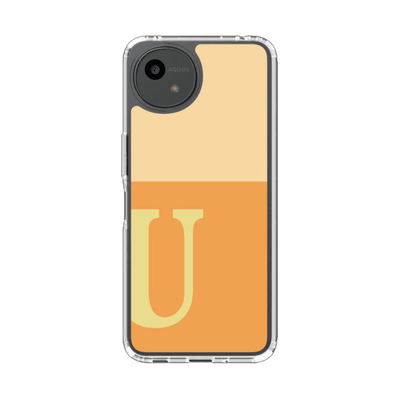 Slim Protection Case［ Original - initial two tone - U orange ］