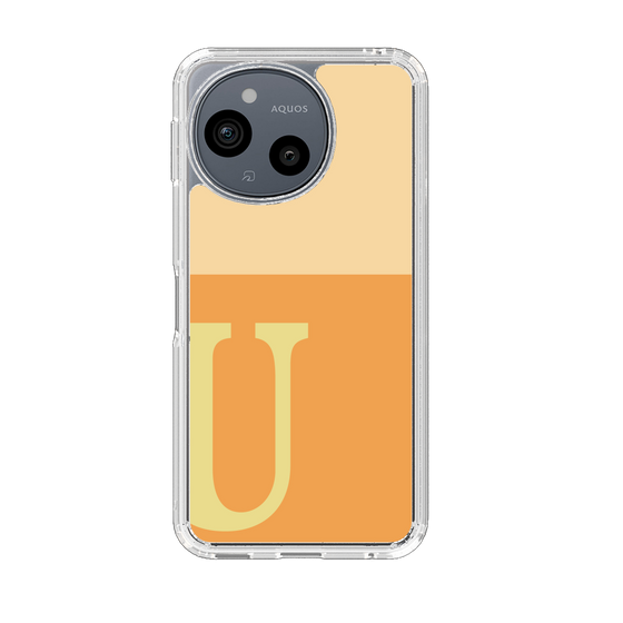 Slim Protection Case［ Original - initial two tone - U orange ］