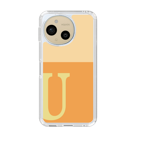 Slim Protection Case［ Original - initial two tone - U orange ］