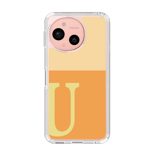 Slim Protection Case［ Original - initial two tone - U orange ］