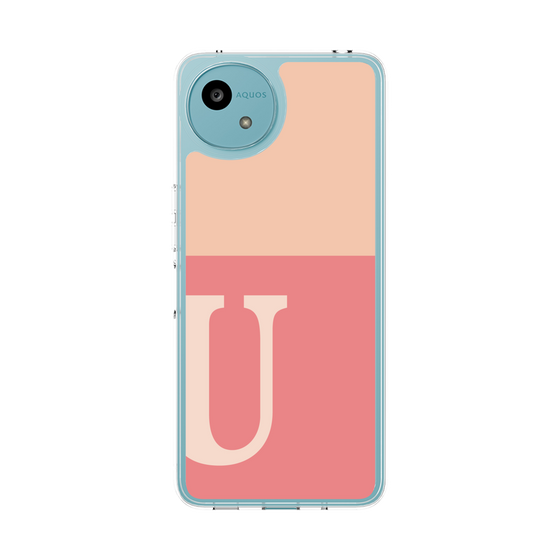 Slim Protection Case［ Original - initial two tone - U pink ］