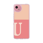 Slim Protection Case［ Original - initial two tone - U pink ］
