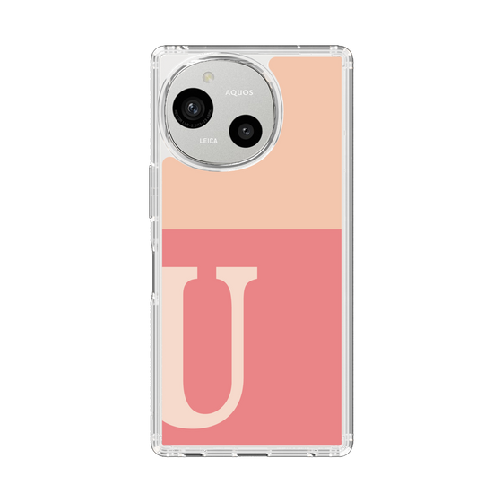 Slim Protection Case［ Original - initial two tone - U pink ］