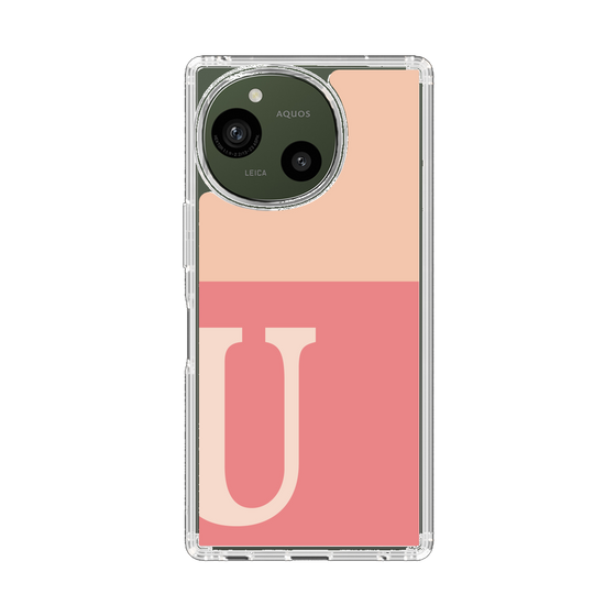 Slim Protection Case［ Original - initial two tone - U pink ］