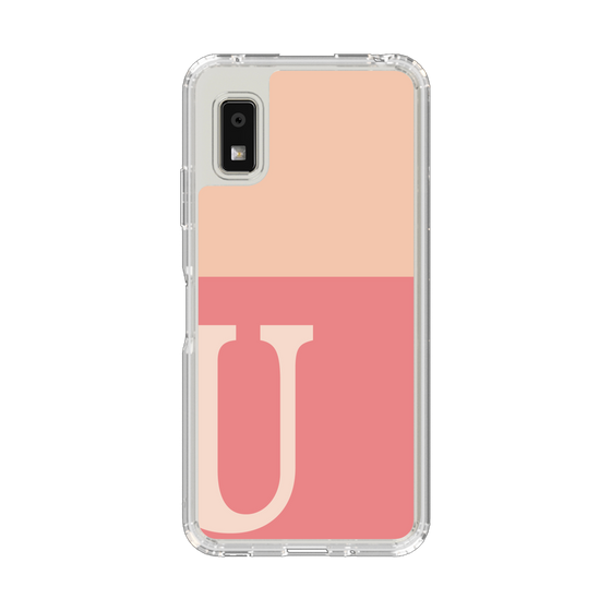 Slim Protection Case［ Original - initial two tone - U pink ］