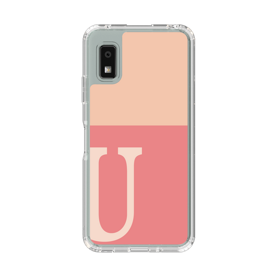 Slim Protection Case［ Original - initial two tone - U pink ］