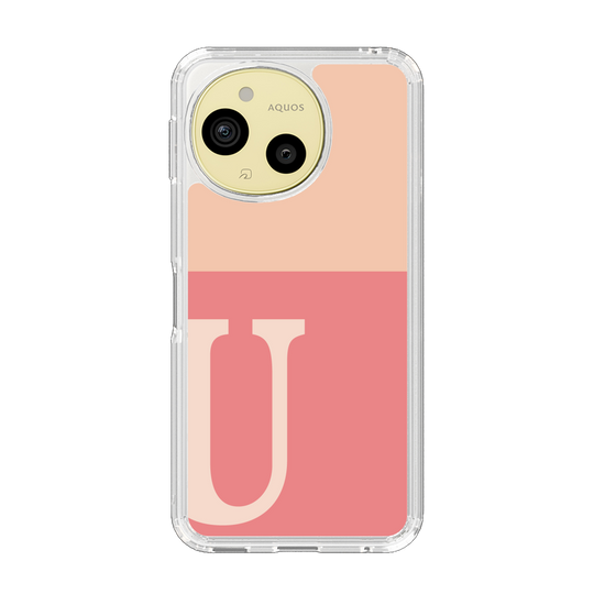 Slim Protection Case［ Original - initial two tone - U pink ］