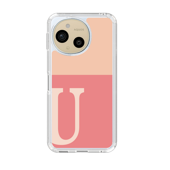 Slim Protection Case［ Original - initial two tone - U pink ］