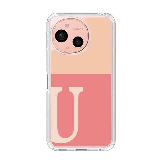 Slim Protection Case［ Original - initial two tone - U pink ］
