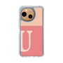Slim Protection Case［ Original - initial two tone - U pink ］