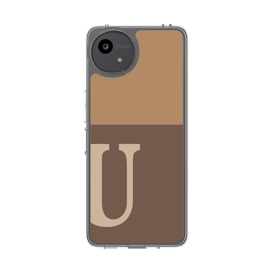 Slim Protection Case［ Original - initial two tone - U brown ］