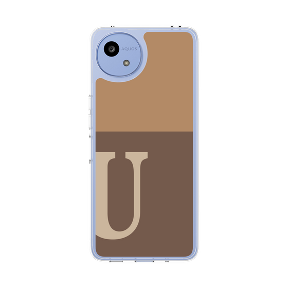 Slim Protection Case［ Original - initial two tone - U brown ］