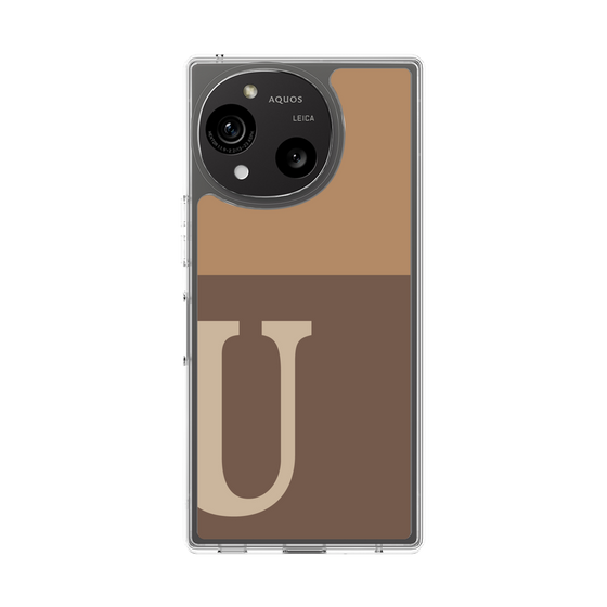 Slim Protection Case［ Original - initial two tone - U brown ］