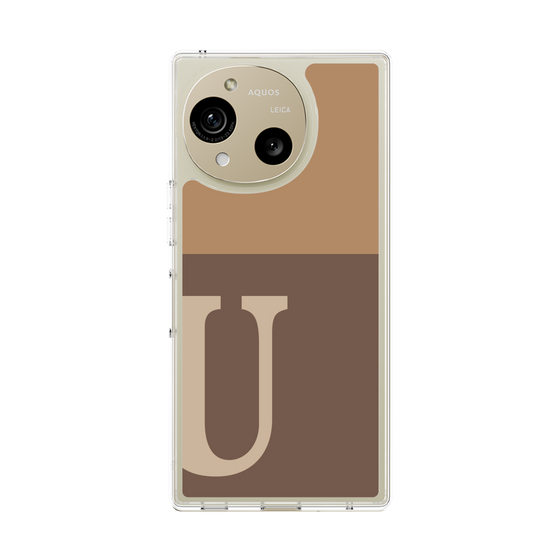 Slim Protection Case［ Original - initial two tone - U brown ］