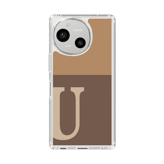 Slim Protection Case［ Original - initial two tone - U brown ］