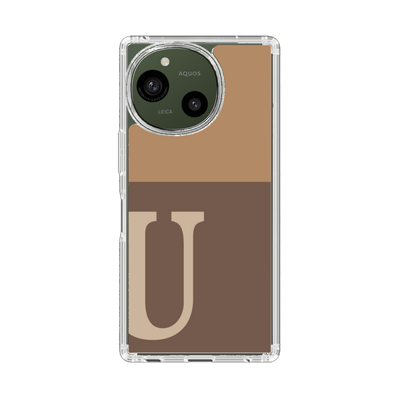 Slim Protection Case［ Original - initial two tone - U brown ］