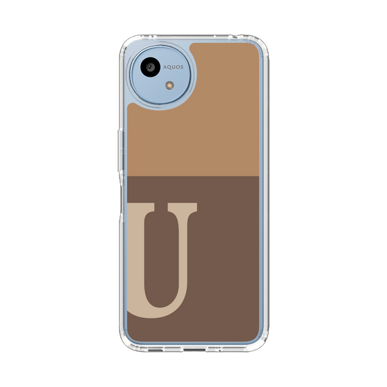 Slim Protection Case［ Original - initial two tone - U brown ］