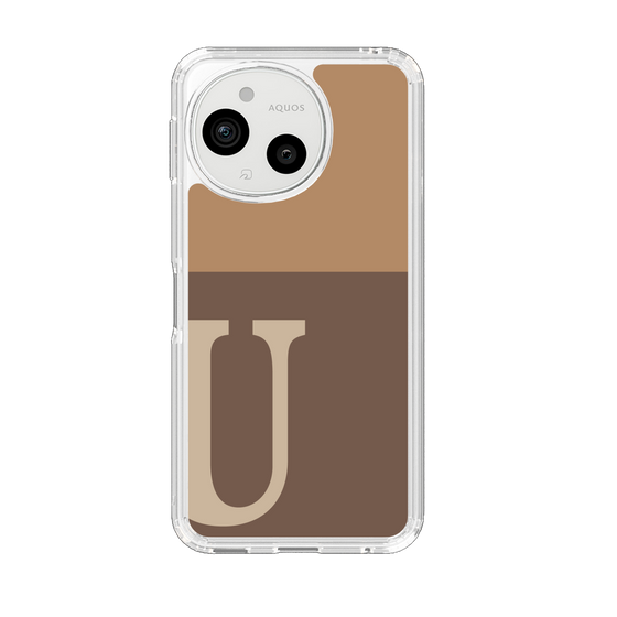 Slim Protection Case［ Original - initial two tone - U brown ］