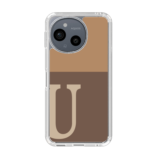 Slim Protection Case［ Original - initial two tone - U brown ］