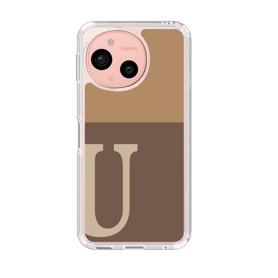 Slim Protection Case［ Original - initial two tone - U brown ］