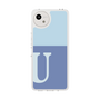 Slim Protection Case［ Original - initial two tone - U blue ］
