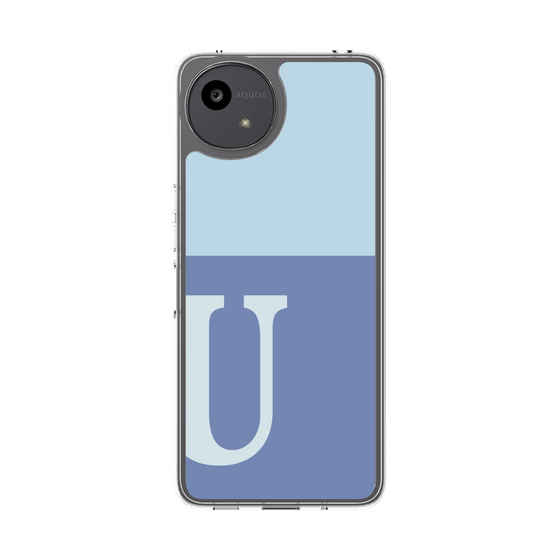 Slim Protection Case［ Original - initial two tone - U blue ］