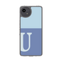 Slim Protection Case［ Original - initial two tone - U blue ］