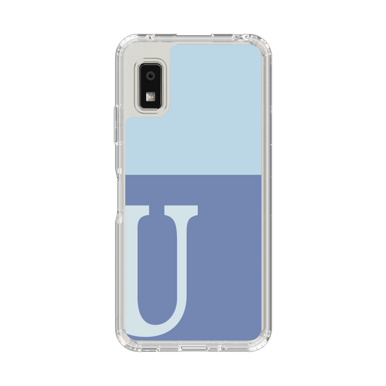 Slim Protection Case［ Original - initial two tone - U blue ］
