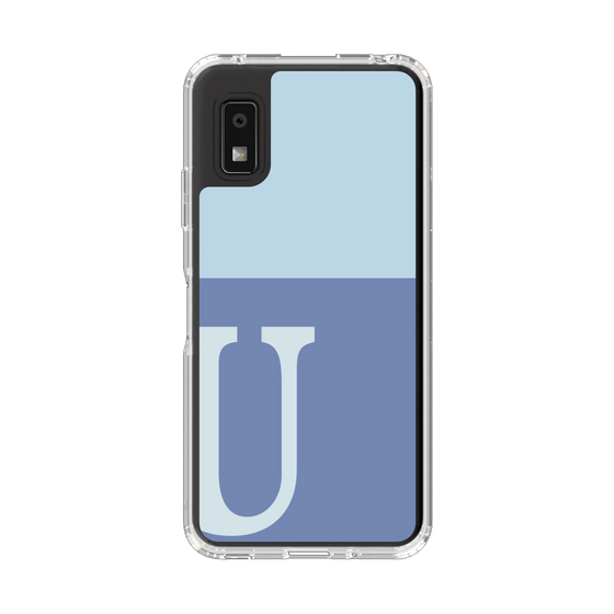 Slim Protection Case［ Original - initial two tone - U blue ］