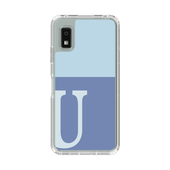 Slim Protection Case［ Original - initial two tone - U blue ］