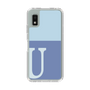 Slim Protection Case［ Original - initial two tone - U blue ］