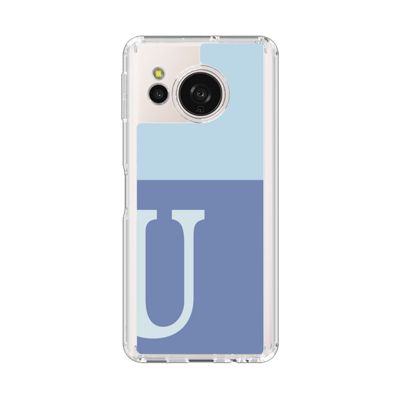 Slim Protection Case［ Original - initial two tone - U blue ］