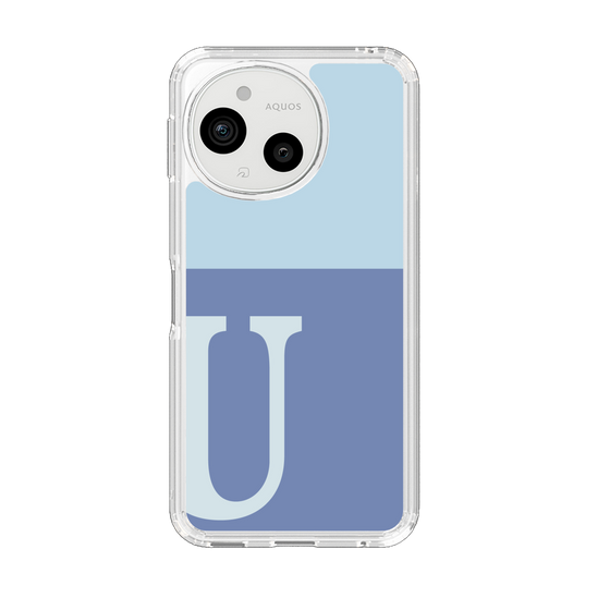 Slim Protection Case［ Original - initial two tone - U blue ］
