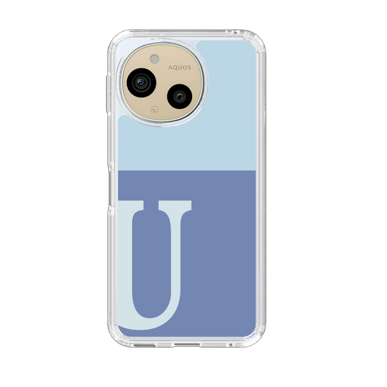 Slim Protection Case［ Original - initial two tone - U blue ］
