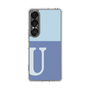Slim Protection Case［ Original - initial two tone - U blue ］
