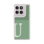 Slim Protection Case［ Original - initial two tone - U green ］