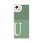 Slim Protection Case［ Original - initial two tone - U green ］