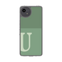 Slim Protection Case［ Original - initial two tone - U green ］
