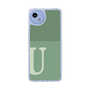 Slim Protection Case［ Original - initial two tone - U green ］