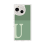 Slim Protection Case［ Original - initial two tone - U green ］