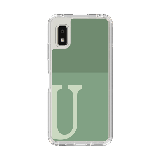 Slim Protection Case［ Original - initial two tone - U green ］